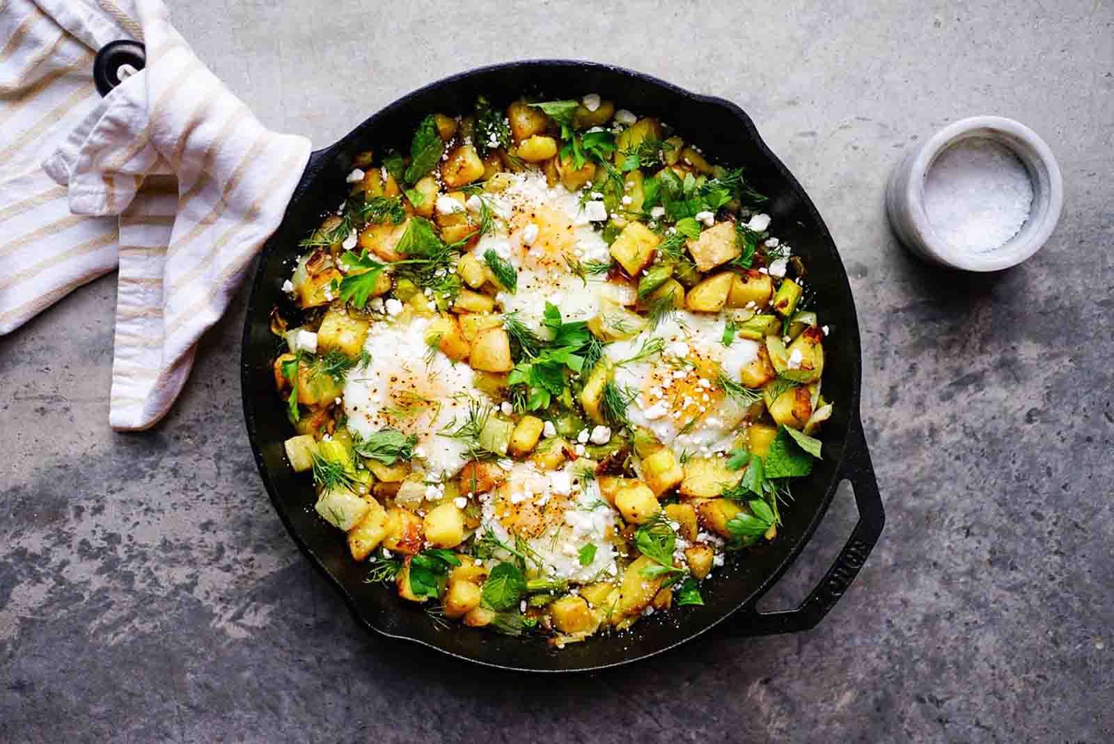 megan markham bucknall hzxxLzqaEjU unsplash One Pot Roasted Mixed Potatoes with Spring Herbs