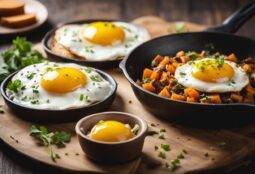 Sweet Potato Hash with Eggs